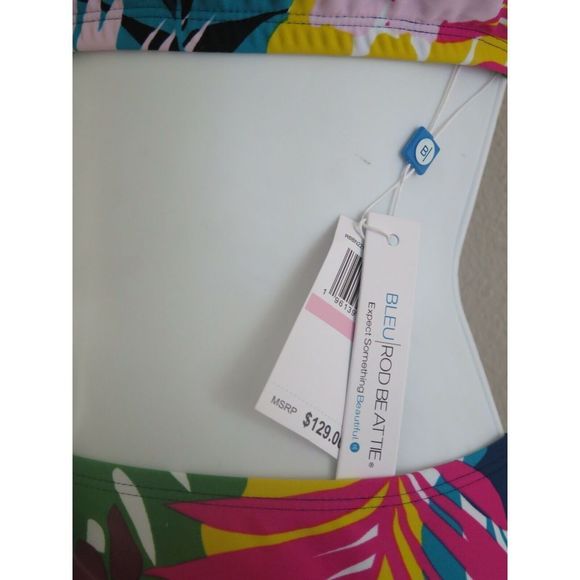 Bleu Rod Beattie Women's Sz 10 Multicolor Floral 2-Pc Swim Suit $130+ - Picture 9 of 10
